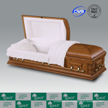 Wholesale American Style Solid Wood Casket Coffin For Funeral